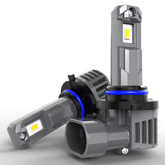 9012 LED Car Bulb 80W 16000LM 6000K Cold White, 400% Brightness, HIR2 LED Headlight Kit Halogen Replacement Lamps, Fog Bulb, 1:1 Size, Plug and Play (2PCS)