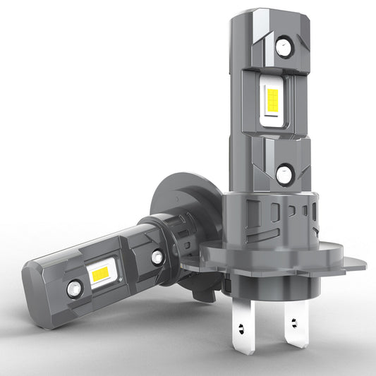 H7 LED Car Bulb 80W 16000LM 6000K Cool White, 400% Brightness, LED Headlight Kit Replacement for Halogen, Fog Light Bulb, 1:1 Size, Plug and Play (2 Bulbs)