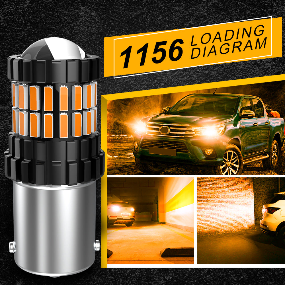 Katur P21W BA15S LED Canbus 1156 Turn Brake Light Tail Lamp 7506 97NA Bulb For Volkswagen VW Golf 4 5 6 7 Passat B6 B5 T5 Polo(2pcs)