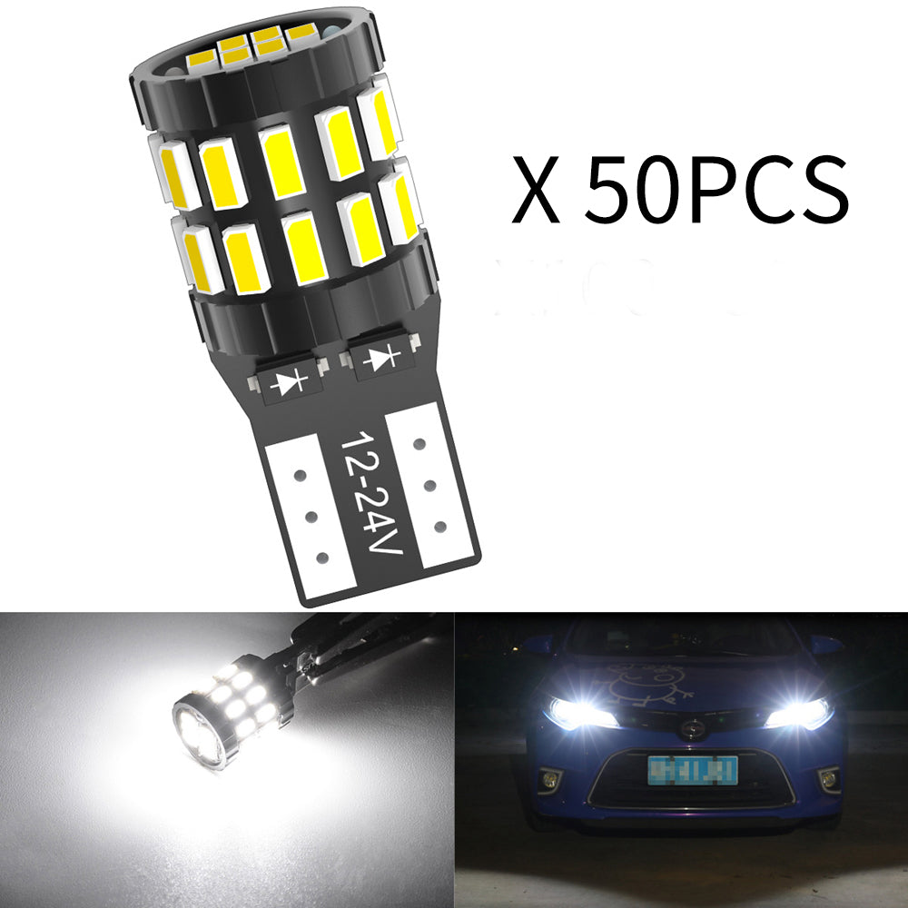 Wholesale Canbus T10 LED Bulbs KATUR W5W 168 194 Clearance Parking Lights Interior Reading Light Bulbs(50PCS)