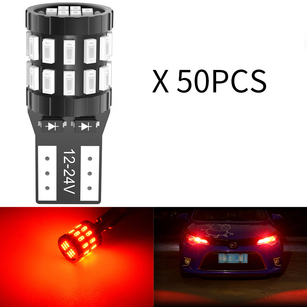 Wholesale Canbus T10 LED Bulbs KATUR W5W 168 194 Clearance Parking Lights Interior Reading Light Bulbs(50PCS)