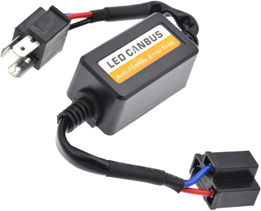 KATUR Car LED Headlight Canbus Error Free LED Decoder H4/9003(HB1) Plug & Play Computer Warning Canceller & Anti Flicker (Pack of 2)