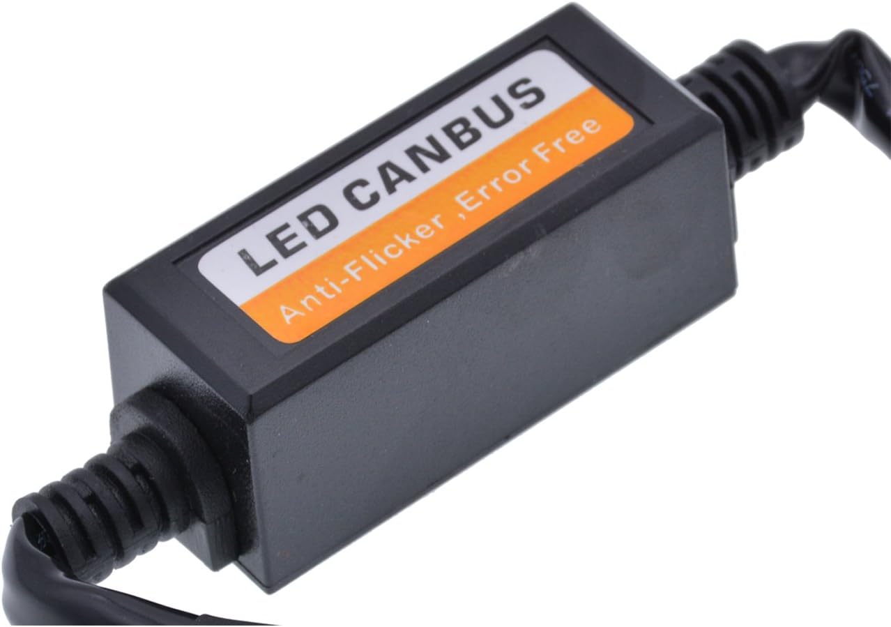 KATUR Car LED Headlight Canbus Error Free LED Decoder H4/9003(HB1) Plug & Play Computer Warning Canceller & Anti Flicker (Pack of 2)