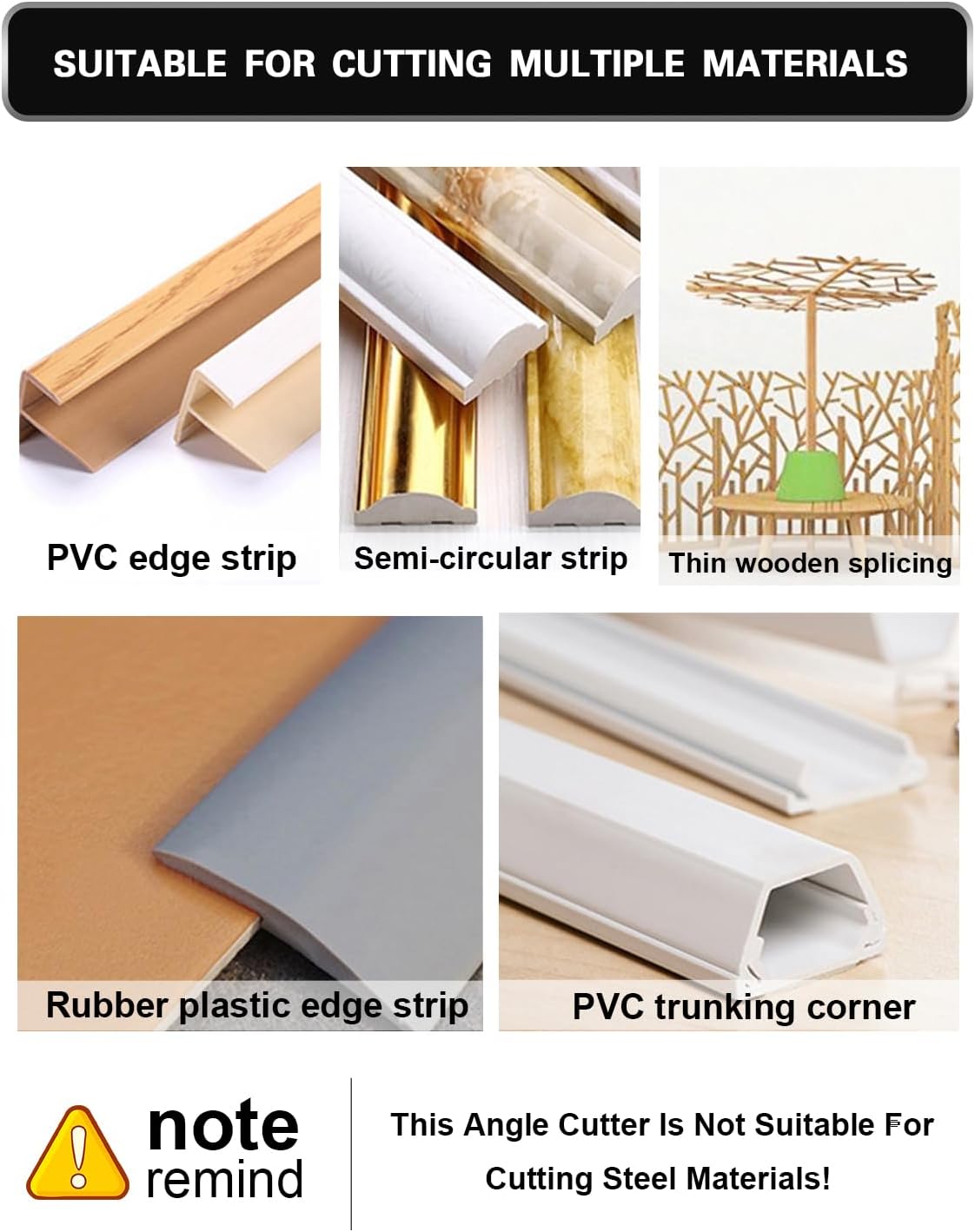 Multifunction Trunking Scissors, 45°-135° Multi-Angle Mitre Scissors, Quarter Round Cutting Tool for Cutting PVC PPR PE Pipes, Branches, Wires, Including Spare Blades