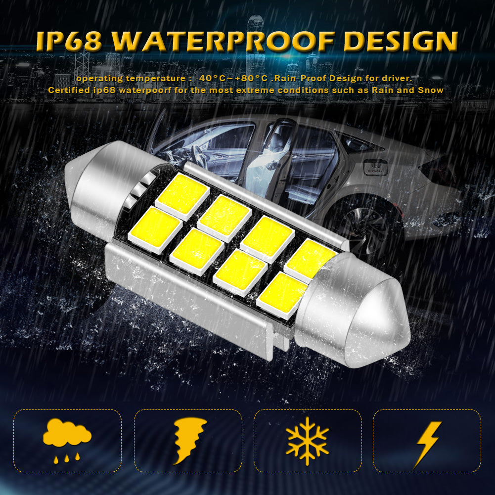 Katur Wholesale C5W LED Bulb CANBUS 12V Festoon 31mm 36mm 41mm C10W Car Interior Light License Plate Reading Lamp