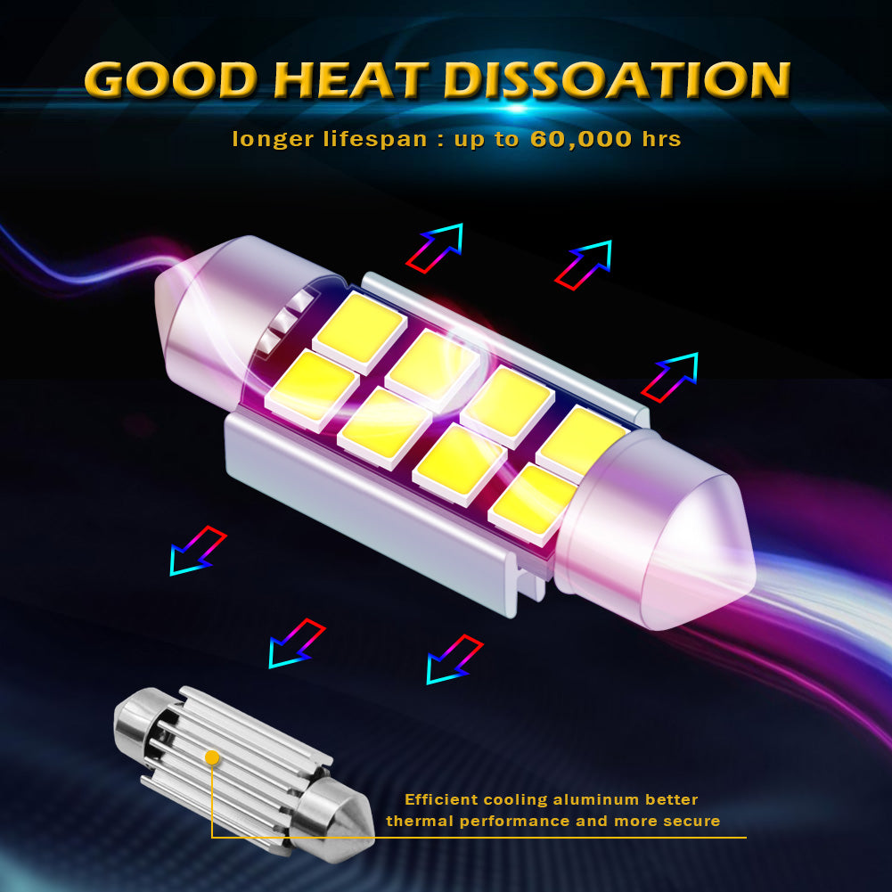 Katur Wholesale C5W LED Bulb CANBUS 12V Festoon 31mm 36mm 41mm C10W Car Interior Light License Plate Reading Lamp