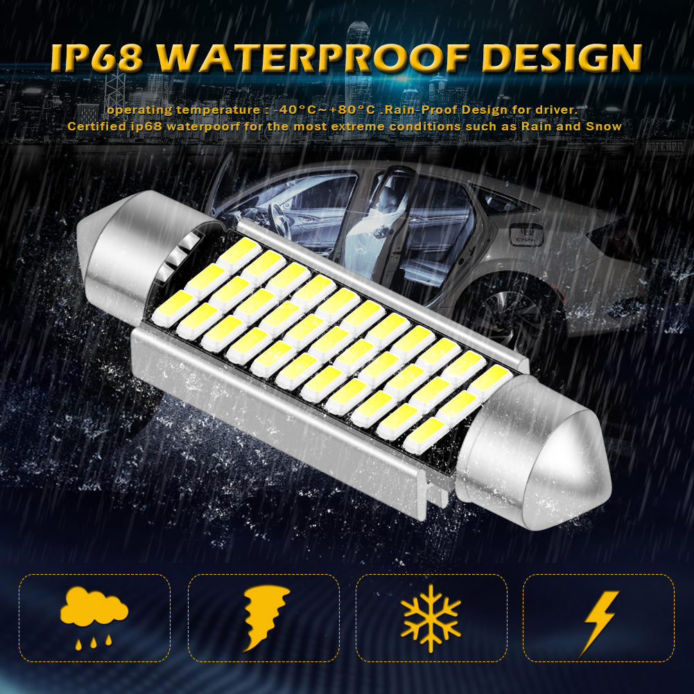 Katur Wholesale 31mm 36mm 39mm C5W C10W Canbus Led Car Festoon Light Interior Dome Reading Bulbs