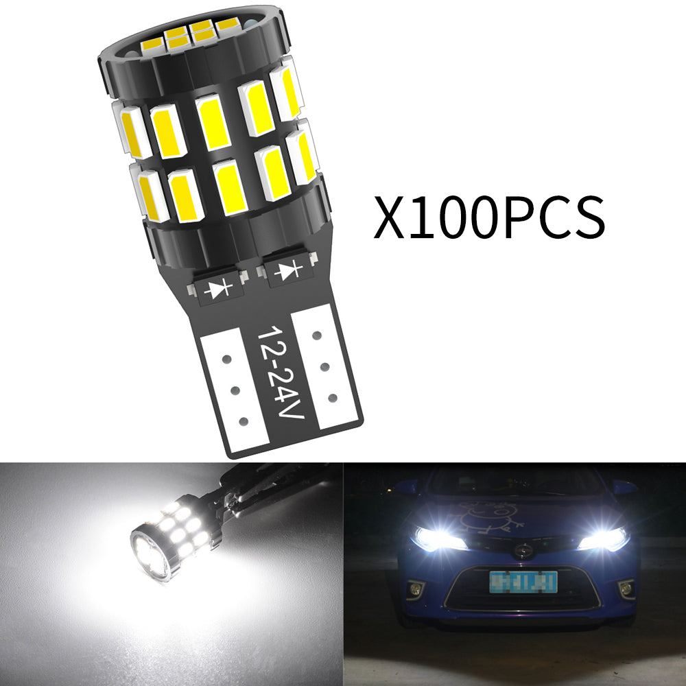 Katur Wholesale Canbus T10 LED W5W 168 194 Clearance Parking Lights Interior Reading Light Bulbs(100PCS)