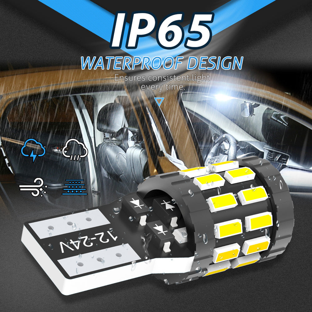 Katur Wholesale Canbus T10 LED W5W 168 194 Clearance Parking Lights Interior Reading Light Bulbs(100PCS)