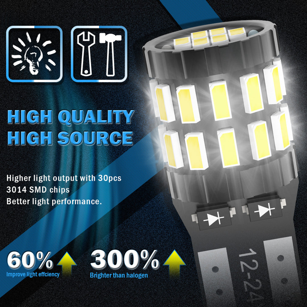 Katur Wholesale Canbus T10 LED W5W 168 194 Clearance Parking Lights Interior Reading Light Bulbs(100PCS)