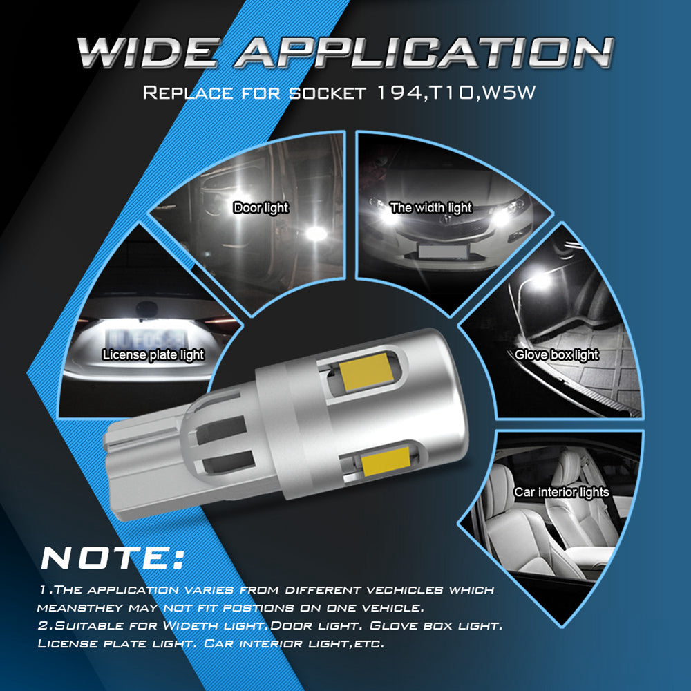 Katur Wholesale W5W T10 LED Car Canbus Bulbs Parking Lights interior Lights for Suzuki Grand Vitara