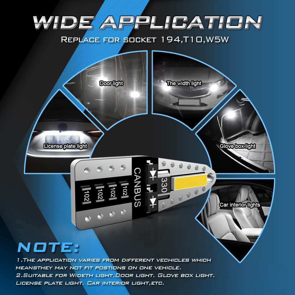 Katur Wholesale W5W Car Interior Light Dome Trunk Parking Lights T10 LED Canbus Bulb for Volvo