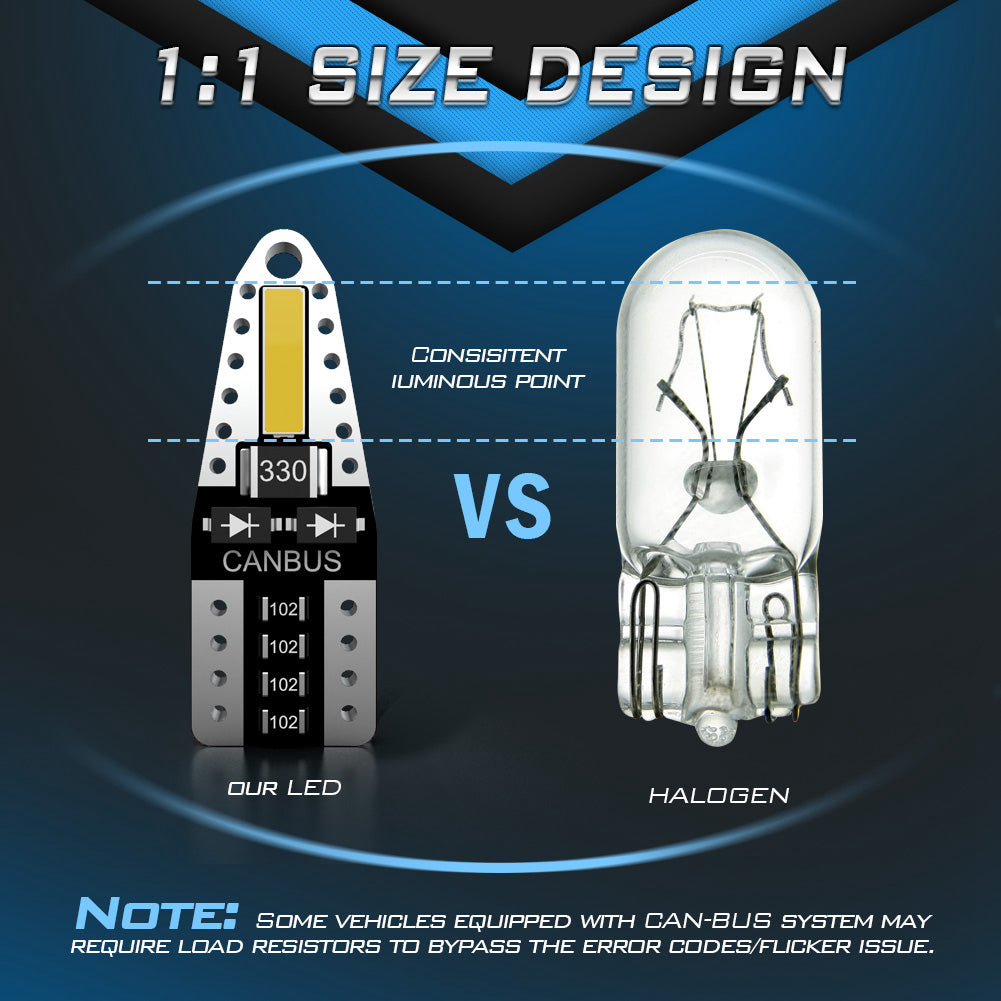 Katur Wholesale W5W Car Interior Light Dome Trunk Parking Lights T10 LED Canbus Bulb for Volvo