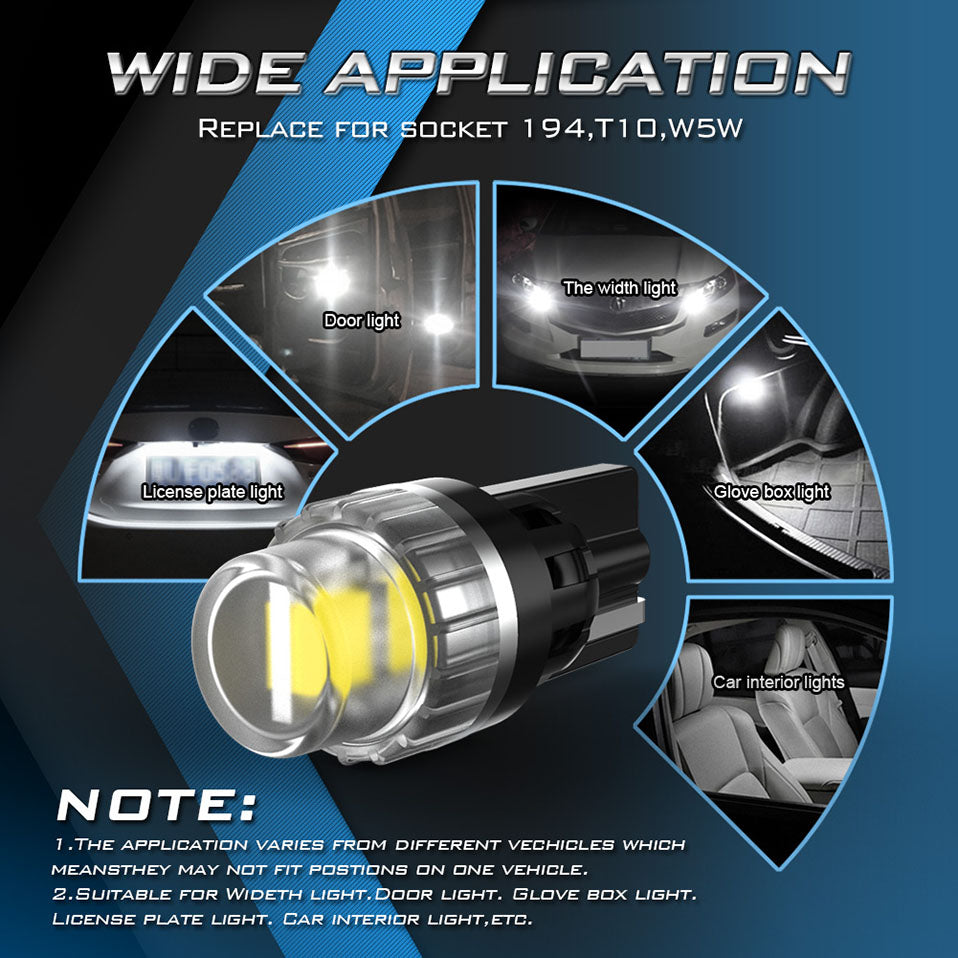 Katur Wholesale T10 W5W Led Bulbs led Car Parking Position Lights Interior Map Dome Lights For Nissan Hyundai Mazda
