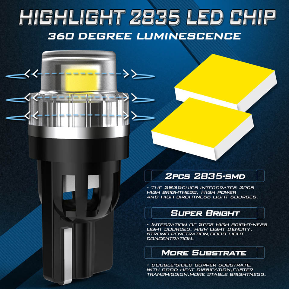 Katur Wholesale T10 W5W Led Bulbs led Car Parking Position Lights Interior Map Dome Lights For Nissan Hyundai Mazda
