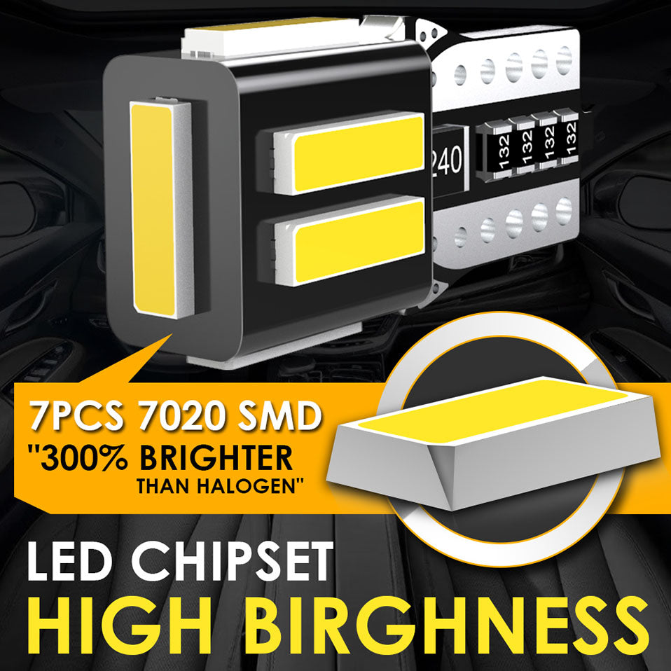 Katur Wholesale Super Bright T10 W5W led Canbus bulbs Error Free Led Interior Lights Reading Map Dome Lamps(100pcs)