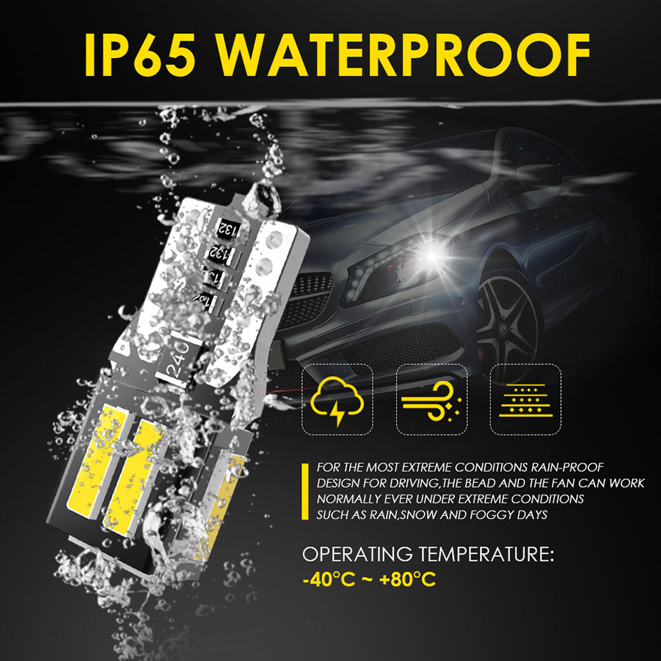 Katur Wholesale Super Bright T10 W5W led Canbus bulbs Error Free Led Interior Lights Reading Map Dome Lamps(100pcs)