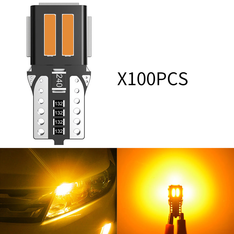Katur Wholesale Super Bright T10 W5W led Canbus bulbs Error Free Led Interior Lights Reading Map Dome Lamps(100pcs)