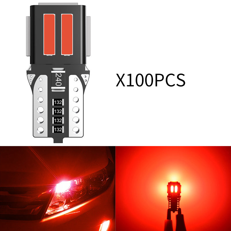 Katur Wholesale Super Bright T10 W5W led Canbus bulbs Error Free Led Interior Lights Reading Map Dome Lamps(100pcs)
