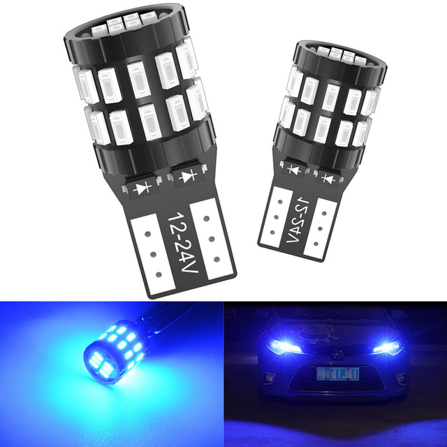 Katur W5W T10 LED Canbus Bulbs Error Free Auto Trunk Lamp 12V White Blue Red Orange Color Car Clearance Parking Lights Reading