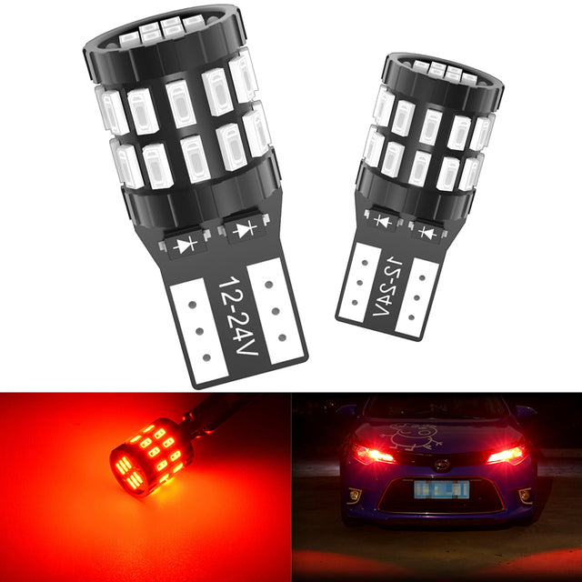 Katur W5W T10 LED Canbus Bulbs Error Free Auto Trunk Lamp 12V White Blue Red Orange Color Car Clearance Parking Lights Reading