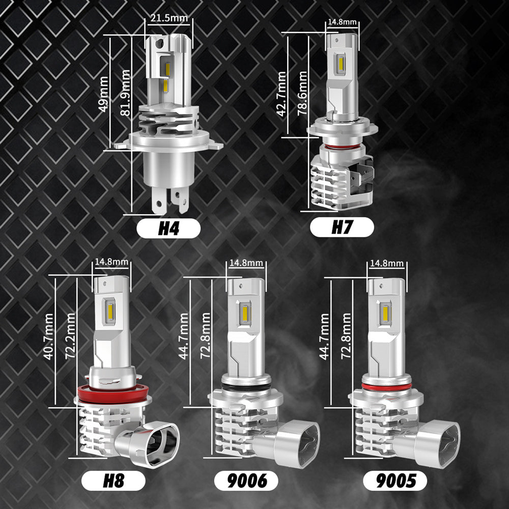 Katur H4 lamps CSP Mini h7 LED for car Headlight Bulb led H8 H11 fog light HB3 9005 HB4 Anti Fog Lamp