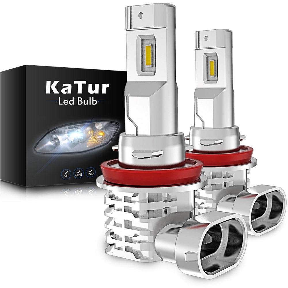 Katur Canbus No Error H11 H8 LED White Led Fog Lights H16JP H4 LED Bulb Car Driving Running Lamp for BMW Toyota Skoda Ford Lada