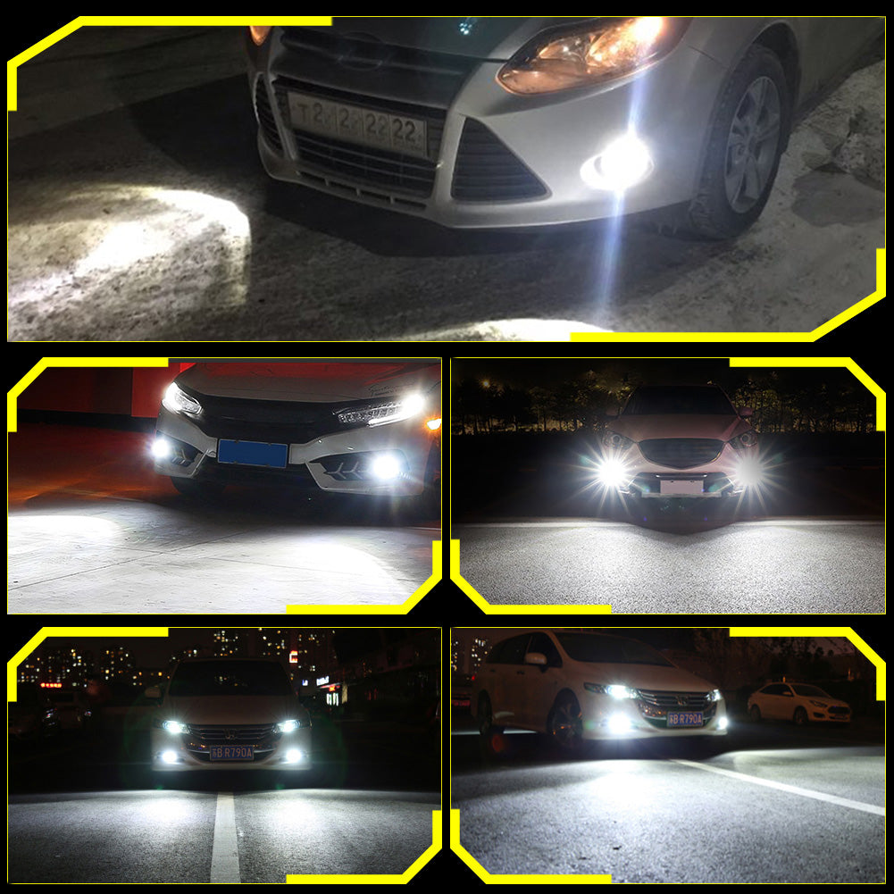 Katur Canbus No Error H11 H8 LED White Led Fog Lights H16JP H4 LED Bulb Car Driving Running Lamp for BMW Toyota Skoda Ford Lada