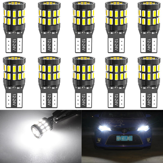 Katur T10 LED Canbus Bulbs For BMW E90 E60 White 168 501 W5W LED Lamp Wedge Car Interior Lights 12V 6000K Red Amber yellow Blue