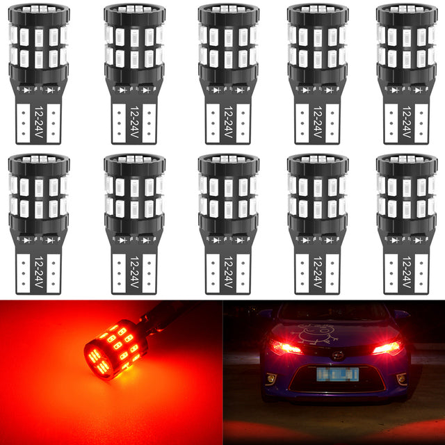 Katur T10 LED Canbus Bulbs For BMW E90 E60 White 168 501 W5W LED Lamp Wedge Car Interior Lights 12V 6000K Red Amber yellow Blue