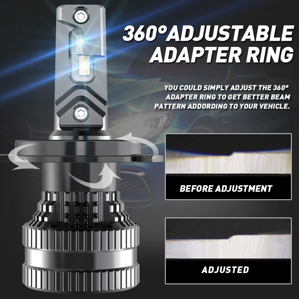 KaTur H4 9012 H11 H8 HB4 H7 H1 LED Car Headlight Bulbs for Ford Focus 2 3 MK2 Fiesta Fusion Ranger Mondeo MK3 MK4 C-max S-max