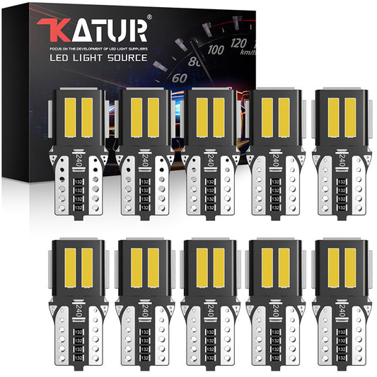 Katur W5W T10 LED Canbus Light Bulbs WY5W Led Interior Doom Reading Lamps(10pcs)