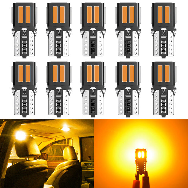 Katur W5W T10 LED Canbus Light Bulbs WY5W Led Interior Doom Reading Lamps(10pcs)
