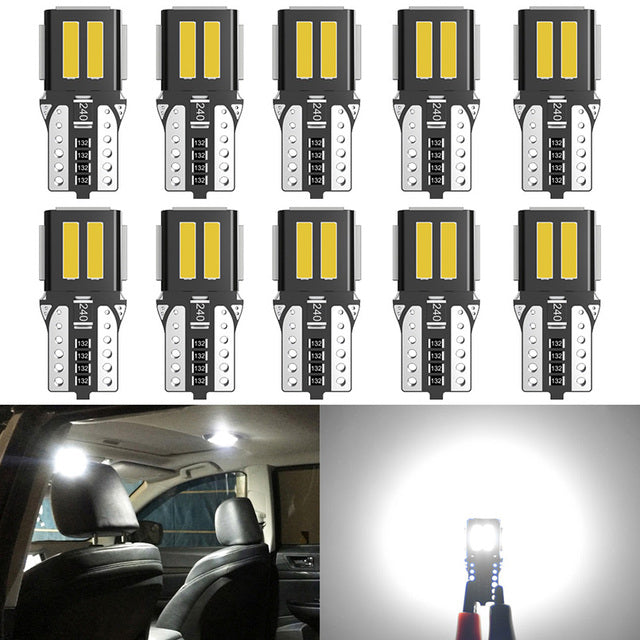 Katur W5W T10 LED Canbus Light Bulbs WY5W Led Interior Doom Reading Lamps(10pcs)