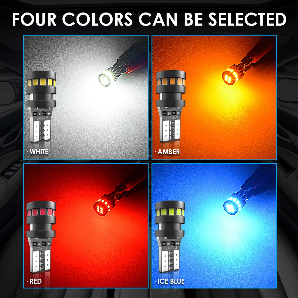 Katur T10 LED W5W Canbus Light Bulbs For BMW E46 X3 X4 X5 X6 Z1 Z4 Z3 M3 Car Interior Reading Parking Lights No Error(10PCS)