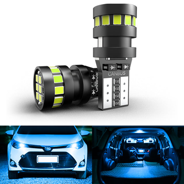 Katur T10 LED 168 2825 Canbus Bulb for Ford Focus 2 3 Fiesta Fusion Ranger Kuga S Max Mond Car Parking Light License Plate Trunk Lamp