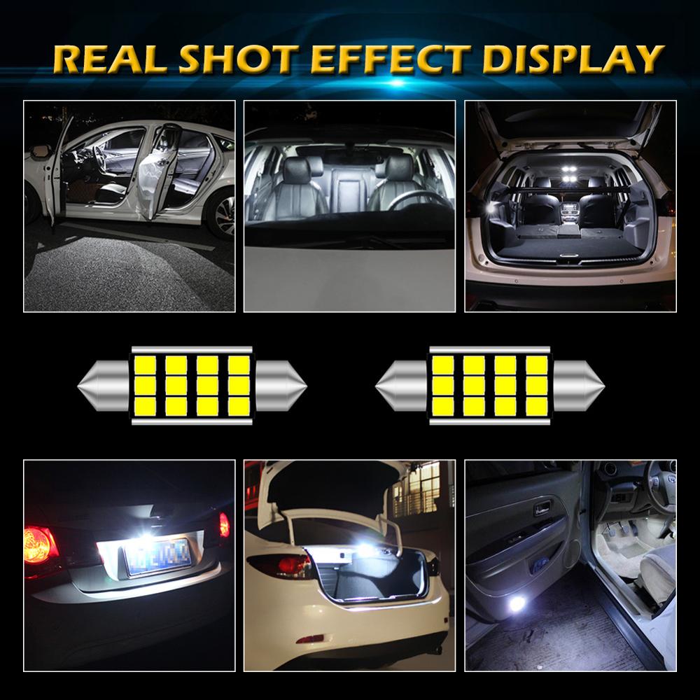Katur C5W LED CANBUS Bulb Festoon 31mm 36mm C10W Car Interior Lights License Plate Lamp(10PCS)