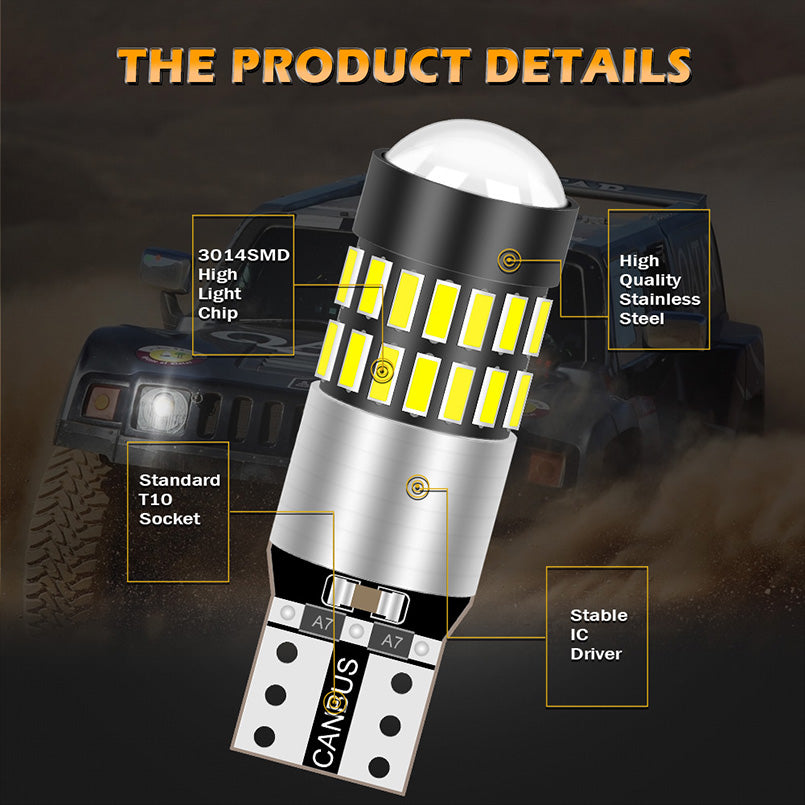 Katur T10 w5w led canbus bulb 194 168 No Error led car Clearance lights Xenon White 12V