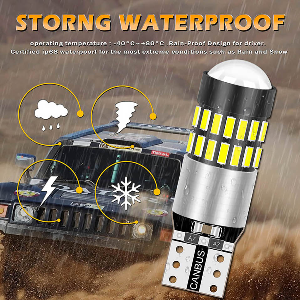 Katur T10 w5w led canbus bulb 194 168 No Error led car Clearance lights Xenon White 12V