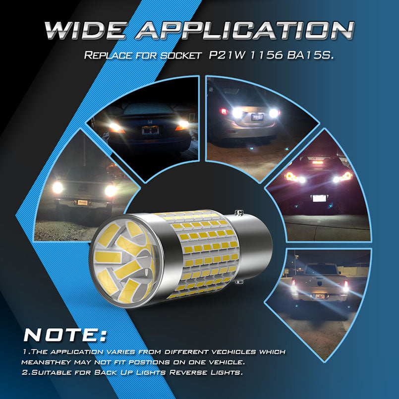 Katur Canbus Signal Lamps 1156 P21W BA15S LED 1157 BAY15D 3157 3047 lamps 7443 W21W T20 LED Bulbs For Reversing Lights