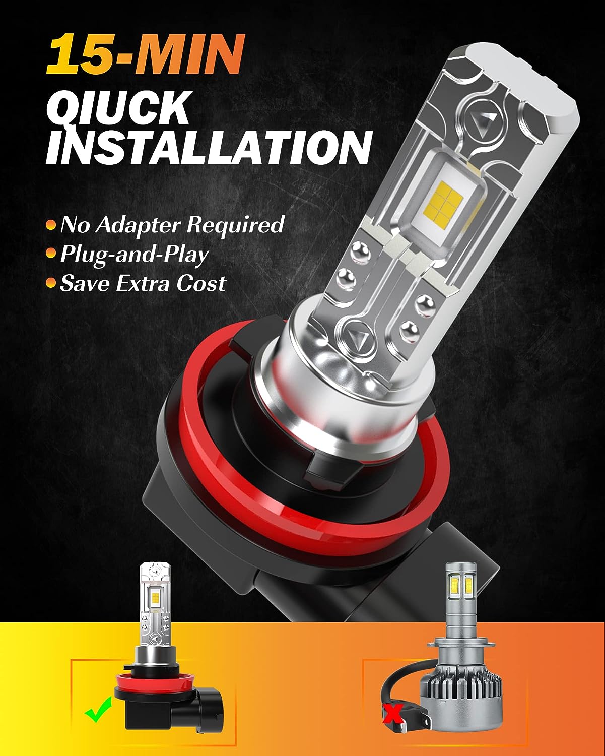 H11 led deals bulb headlight