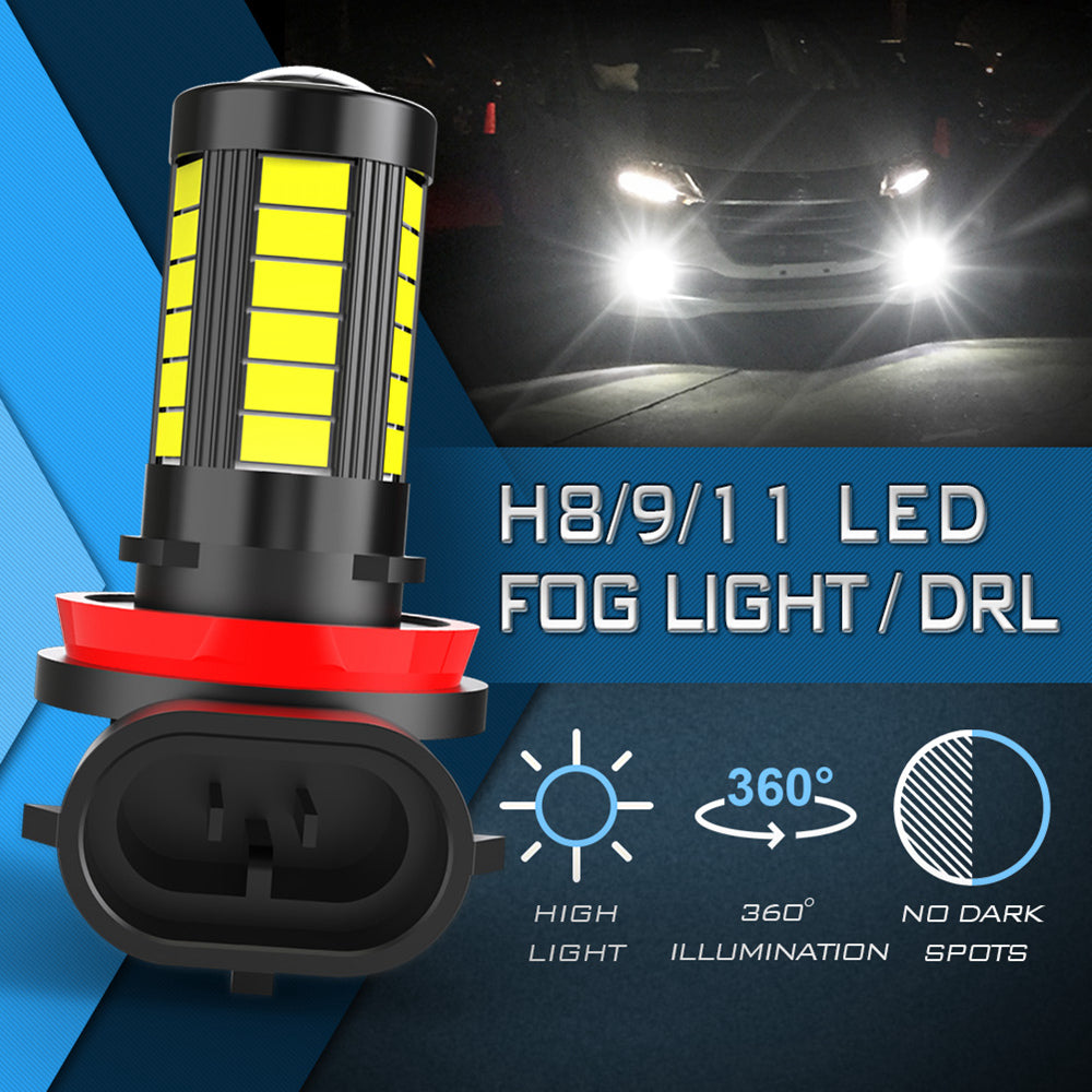 Katur H11 H8 Fog Lamp LED Super Bright LED H10 HB3 9005 HB4 9006 Bulb Driving Running H16 Car Light(2pcs)