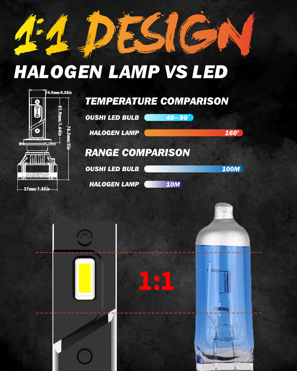 High power online halogen lamp