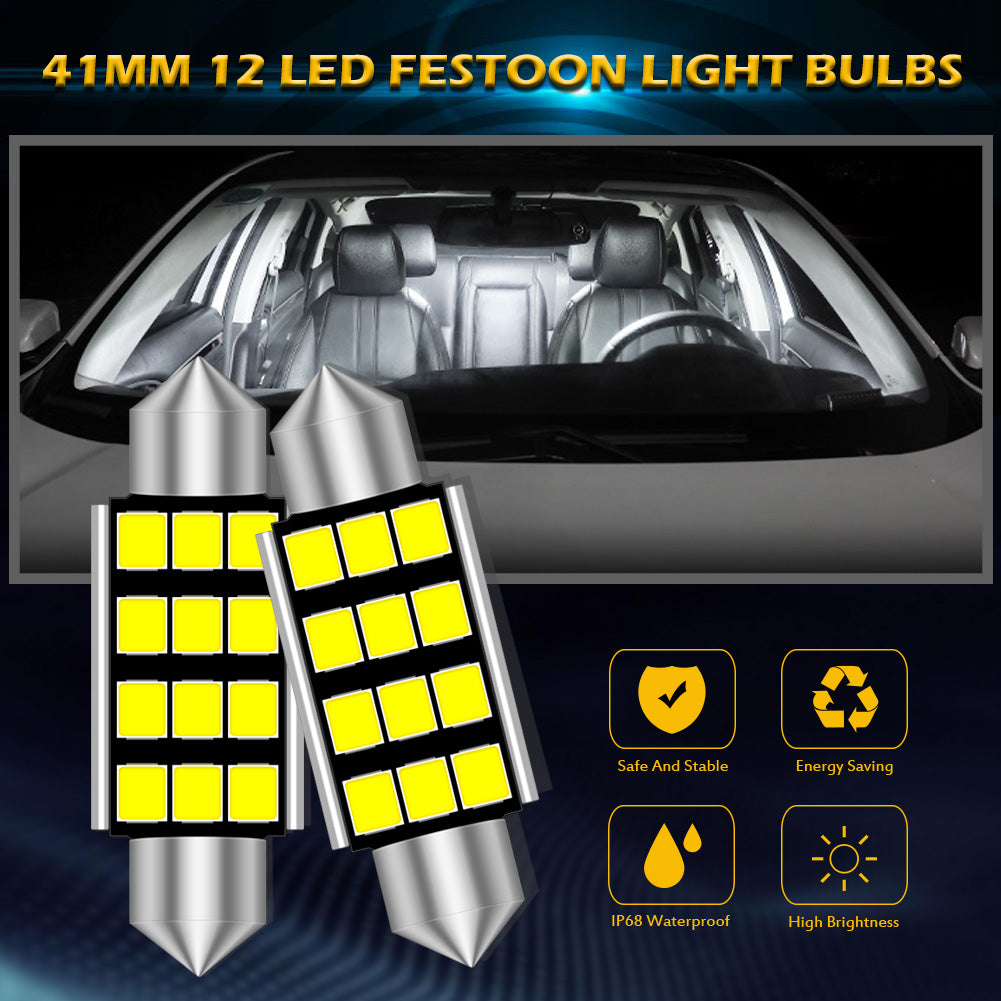 Katur C5W LED CANBUS Bulb Festoon 31mm 36mm C10W Car Interior Lights License Plate Lamp(10PCS)